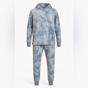 Blue Tie-Dye lululemon Hoodie and Joggers Set.  Size M.  Used Once